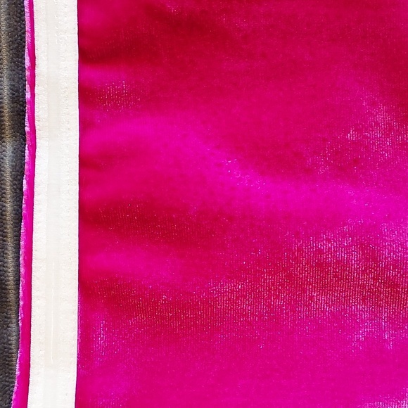 Nasty Gal NWT Hot Pink Premium Velvet Tailored Strapless Peplum Top Size 6 - Picture 5 of 9